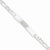 Sterling Silver Id Figaro Link Bracelet