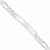 Sterling Silver Figaro Id Bracelet