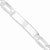 Sterling Silver Figaro Id Bracelet