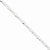 Sterling Silver Pave Flat Figaro Chain Bracelet