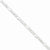 Sterling Silver Pave Flat Figaro Chain