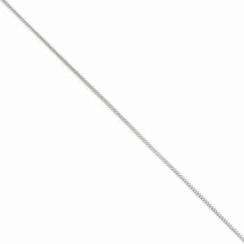 Sterling Silver Diamond-Cut Round Franco Chain