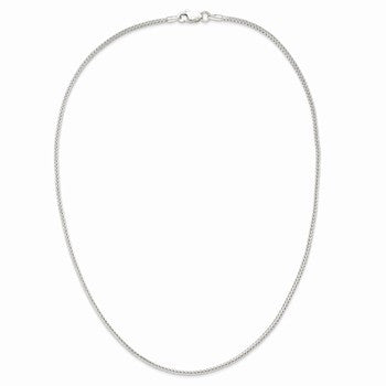 Sterling Silver Diamond-Cut Round Franco Chain