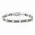 Sterling Silver Brc Mrc Lnks Hrts I Bracelet