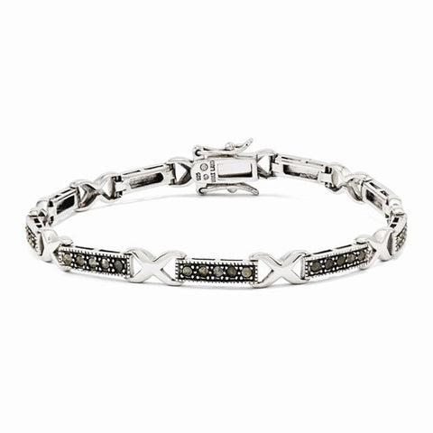 Sterling Silver Mrc Brc Flex X Hinged Bracelet