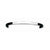 Sterling Silver Black Rubber Bracelet
