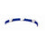 Sterling Silver Dark Blue Rubber Bracelet
