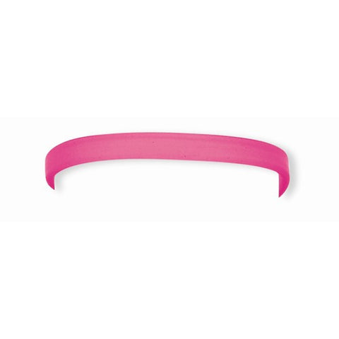 Sterling Silver Pink Rubber Bracelet