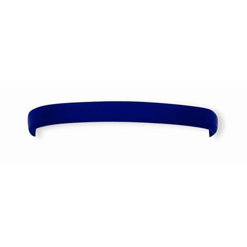 Sterling Silver Dk Blue Rubber Bracelet