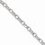 Sterling Silver Polished Oval Flat Link Bracelet