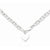 Sterling Silver Heart Link Necklace