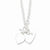 Sterling Silver Double Heart Toggle Necklace