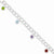 Sterling Silver Mixed Stone Dangle Twisted Link Bracelet