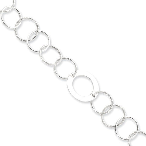 Sterling Silver Fancy Link Bracelet