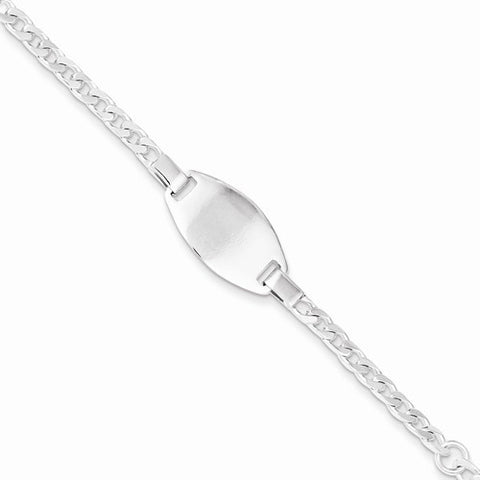 Sterling Silver Baby Id Bracelet