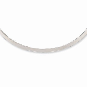 Sterling Silver Polished Neck Collar Necklace