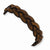 Sterling Silver Distress Brown Leather Bracelet
