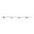 Sterling Silver Heart Colored Cz Bar Bracelet