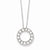 Sterling Silver CZ Circle Necklace