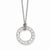 Sterling Silver CZ Circle Necklace