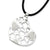 Sterling Silver Heart Cord Necklace