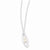 Sterling Silver Floating Small Pink Pearl Pendant On Necklace