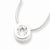 Sterling Silver CZ Round Pendant On Chain