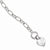 Sterling Silver Dangling Cz Heart Bracelet