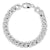 Sterling Silver Close Link Hollow Curb Bracelet