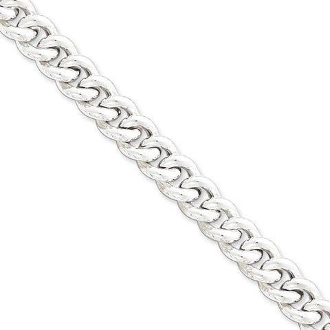 Sterling Silver Hollow Curb Bracelet