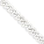 Sterling Silver Hollow Curb Chain Bracelet