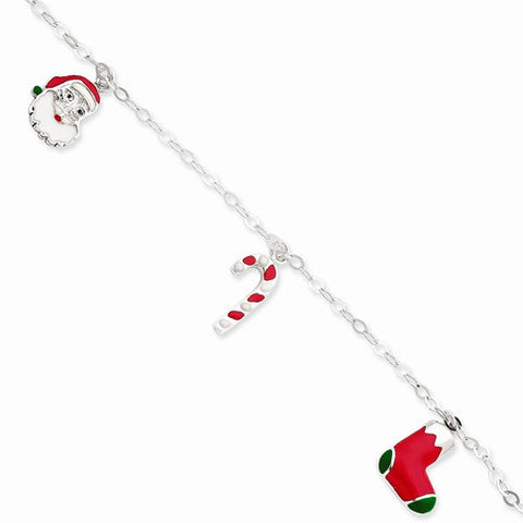 Sterling Silver Enameled Bracelet