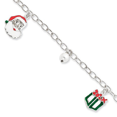 Sterling Silver Enameled Bracelet