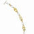 Sterling Silver Vermeil Light Yellow Cz Bracelet
