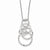 Sterling Silver CZ Circle Necklace