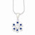 Sterling Silver CZ Snowflake Necklace
