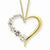 Sterling Silver Vermeil CZ Heart Journey Necklace