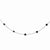 Sterling Silver Black CZ Necklace