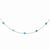 Sterling Silver Aqua CZ Necklace