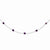 Sterling Silver Purple CZ Necklace