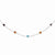 Sterling Silver Multi-Color CZ Necklace
