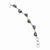 Sterling Silver Multicolor Triangle Dichroic Glass Toggle Bracelet