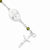 Sterling Silver & Peridot Polished Childrens Rosary Bracelet