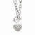 Sterling Silver CZ Heart Charm