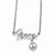 Sterling Silver CZ Peace Necklace