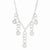 Sterling Silver Polished & Textured Flower Necklace
