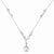Sterling Silver Polished & Textured Fancy Round Drop Necklace