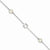 Sterling Silver Open Squares and Fw Pearl Toggle Bracelet