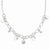 Sterling Silver Polished & Textured Fancy Circle Necklace