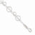Sterling Silver Textured Circles Link Bracelet